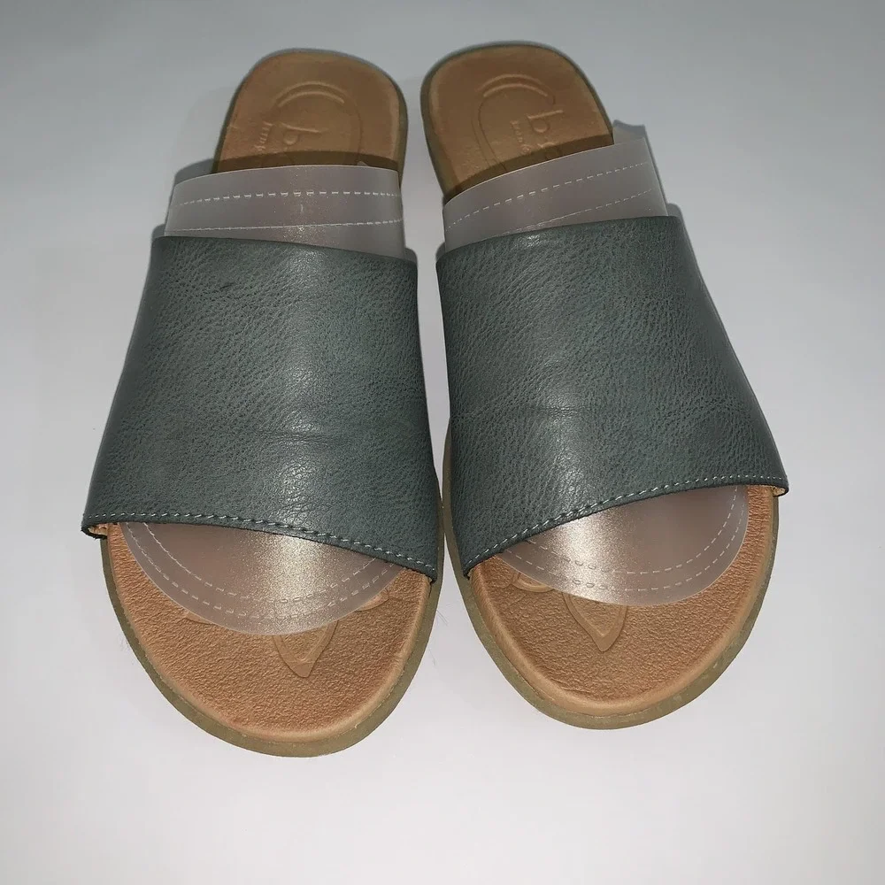B.o.c Sandals Womens Size 7 Green Synthetic Slide Comfort Shoes BC0014554